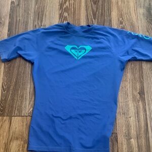 Roxy Royal Blue Tee with Teal Logo